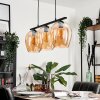 Vevino Pendant Light glass 20cm Amber, 3-light sources