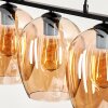 Vevino Pendant Light glass 20cm Amber, 3-light sources