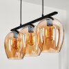 Vevino Pendant Light glass 20cm Amber, 3-light sources