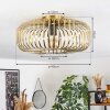 Wemude Ceiling Light brass, 1-light source