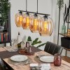 Vevino Pendant Light glass 20cm Amber, 4-light sources