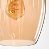 Vevino Pendant Light glass 20cm Amber, 4-light sources