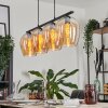 Vevino Pendant Light glass 20cm Amber, 4-light sources