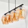 Vevino Pendant Light glass 20cm Amber, 4-light sources