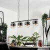 Lauden Pendant Light glass 15cm clear, Smoke-coloured, 4-light sources