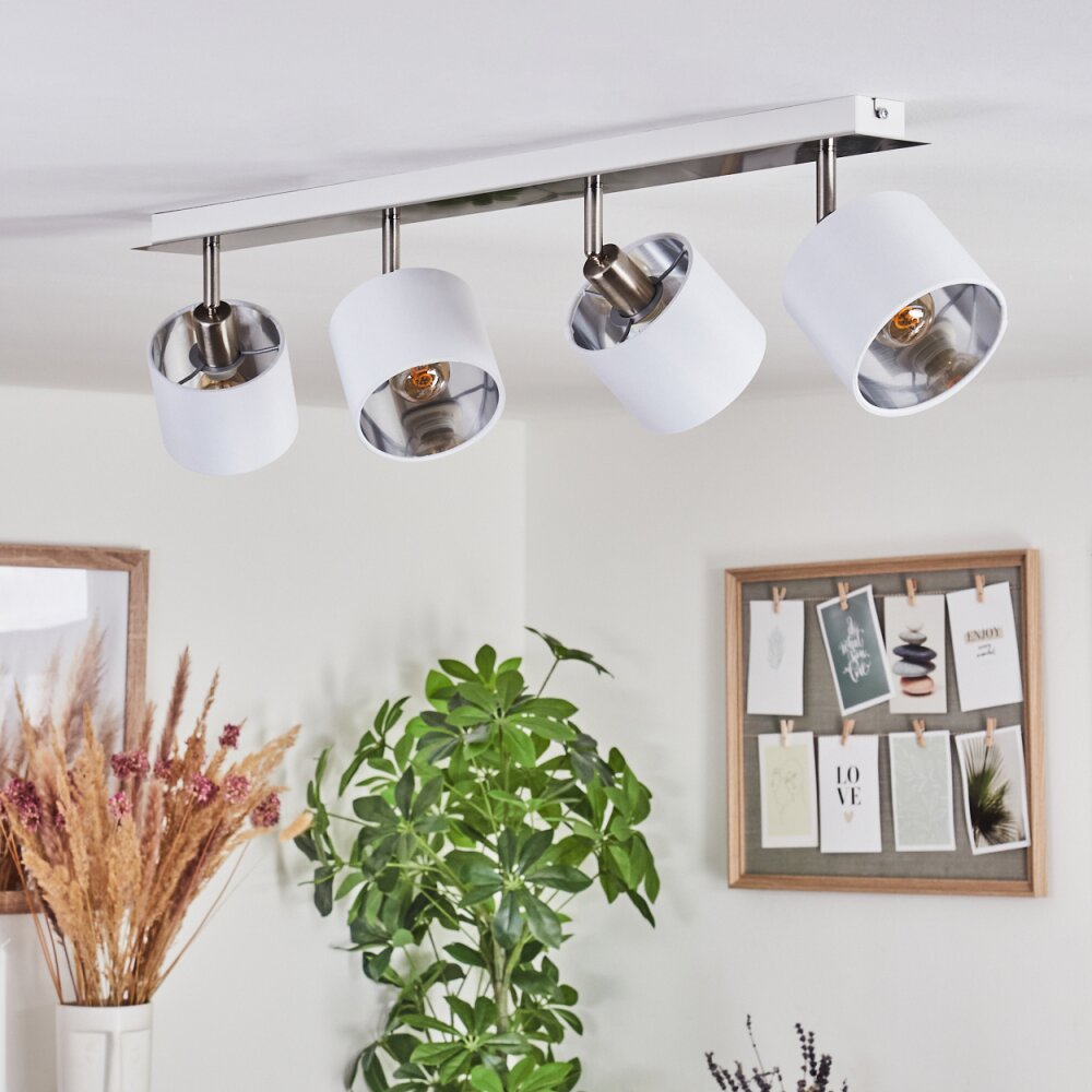 Tibro Ceiling Light silver, white, 4-light sources