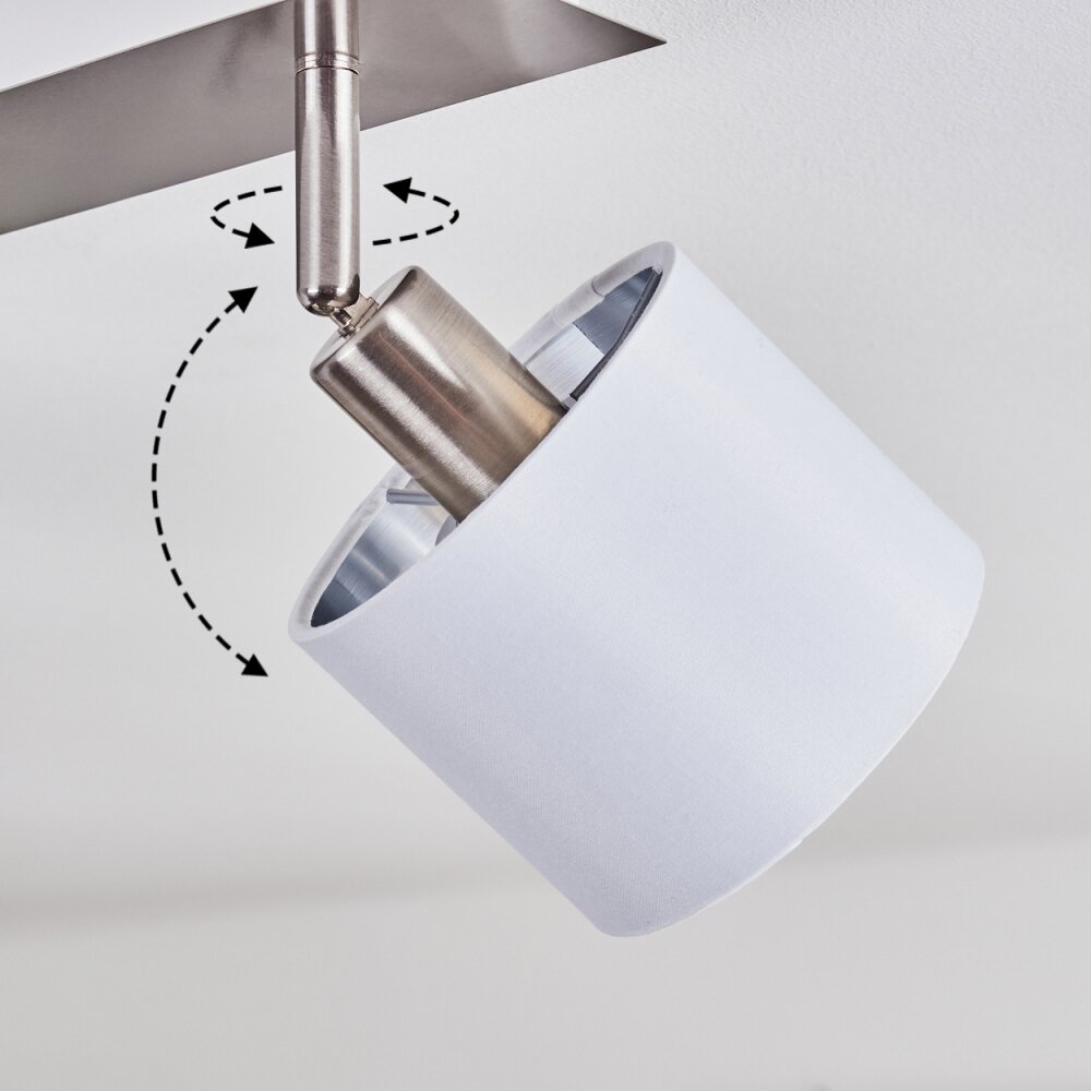 Tibro Ceiling Light silver, white, 4-light sources