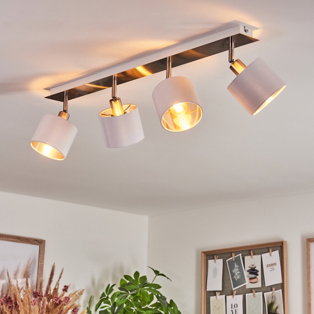 Tibro Ceiling Light silver, white, 4-light sources