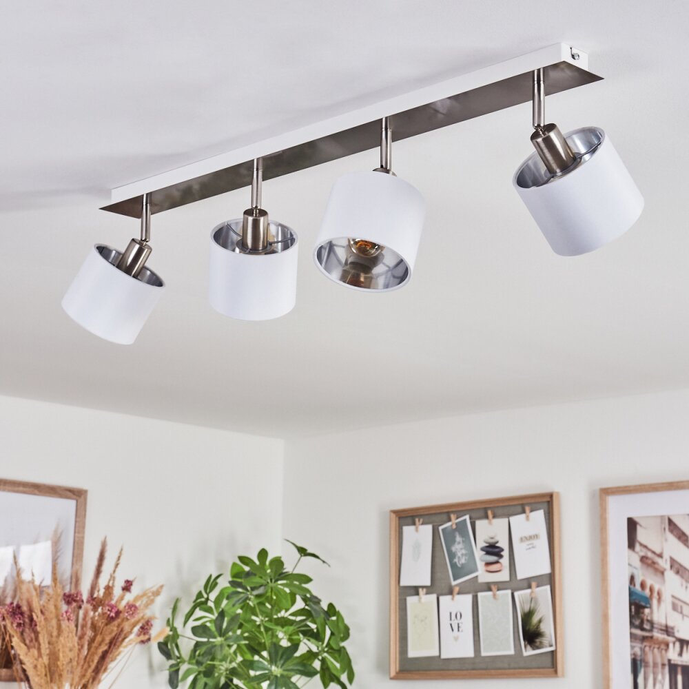 Tibro Ceiling Light silver, white, 4-light sources