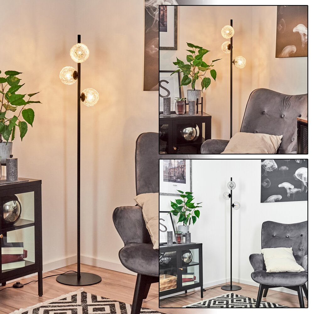 Remaisnil Floor Lamp black, 3-light sources main product photo