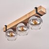 Montgomery Ceiling Light glass 15cm black, 3-light sources