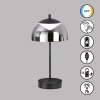 FHL easy Riva Table lamp LED black, 1-light source