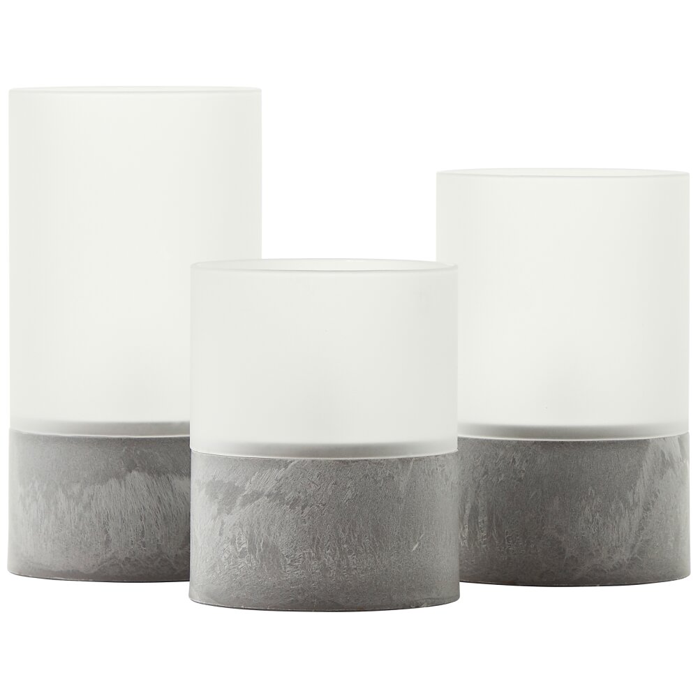 Brilliant Bougie Outdoor table light set of 3 LED grey, 1-light source