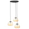 Brilliant Kaizen Pendant Light black, 3-light sources