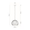 Lecueder Pendant Light Light wood, 1-light source