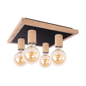 Mugueta Ceiling Light Light wood, 4-light sources