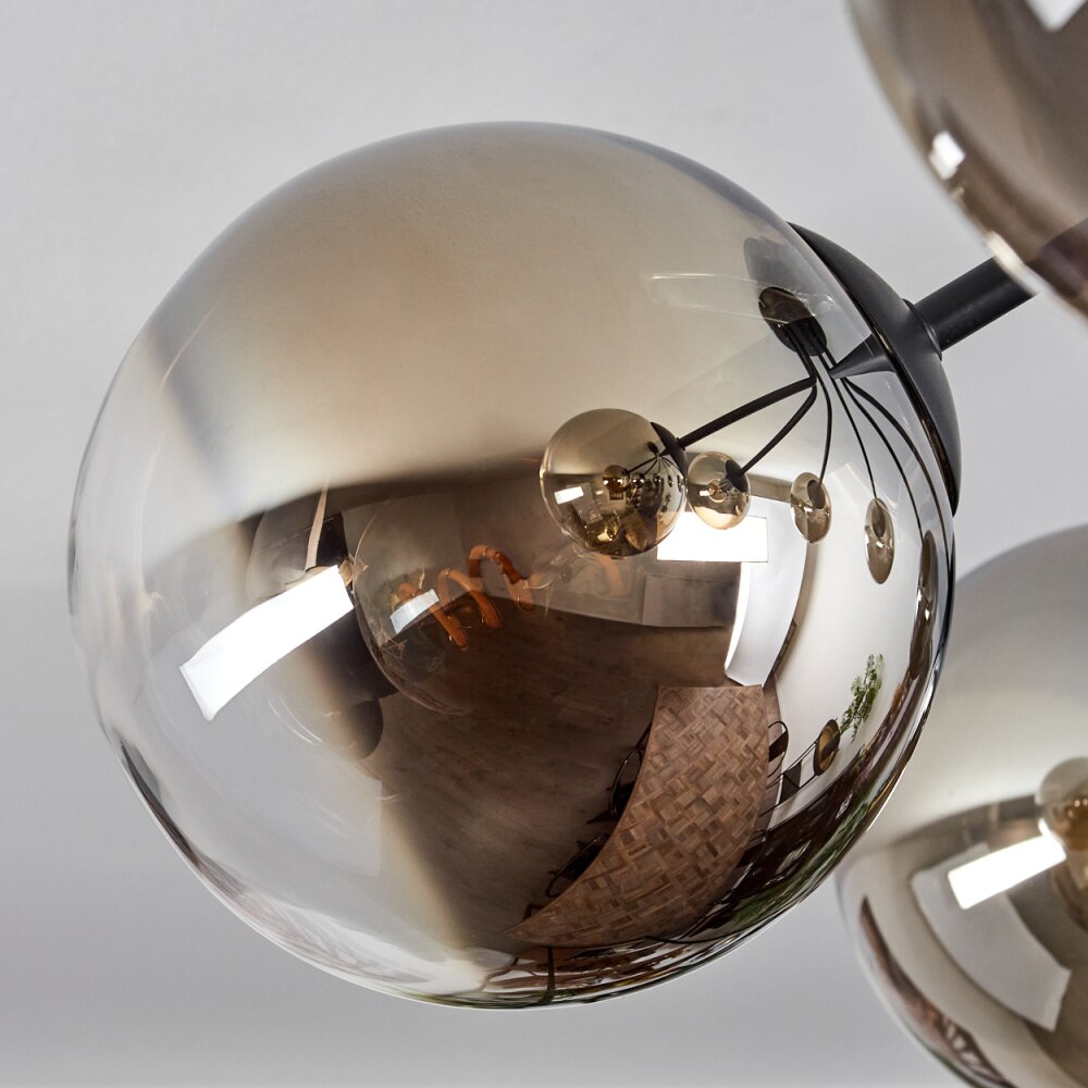 Gastor Ceiling Light black, 7-light sources