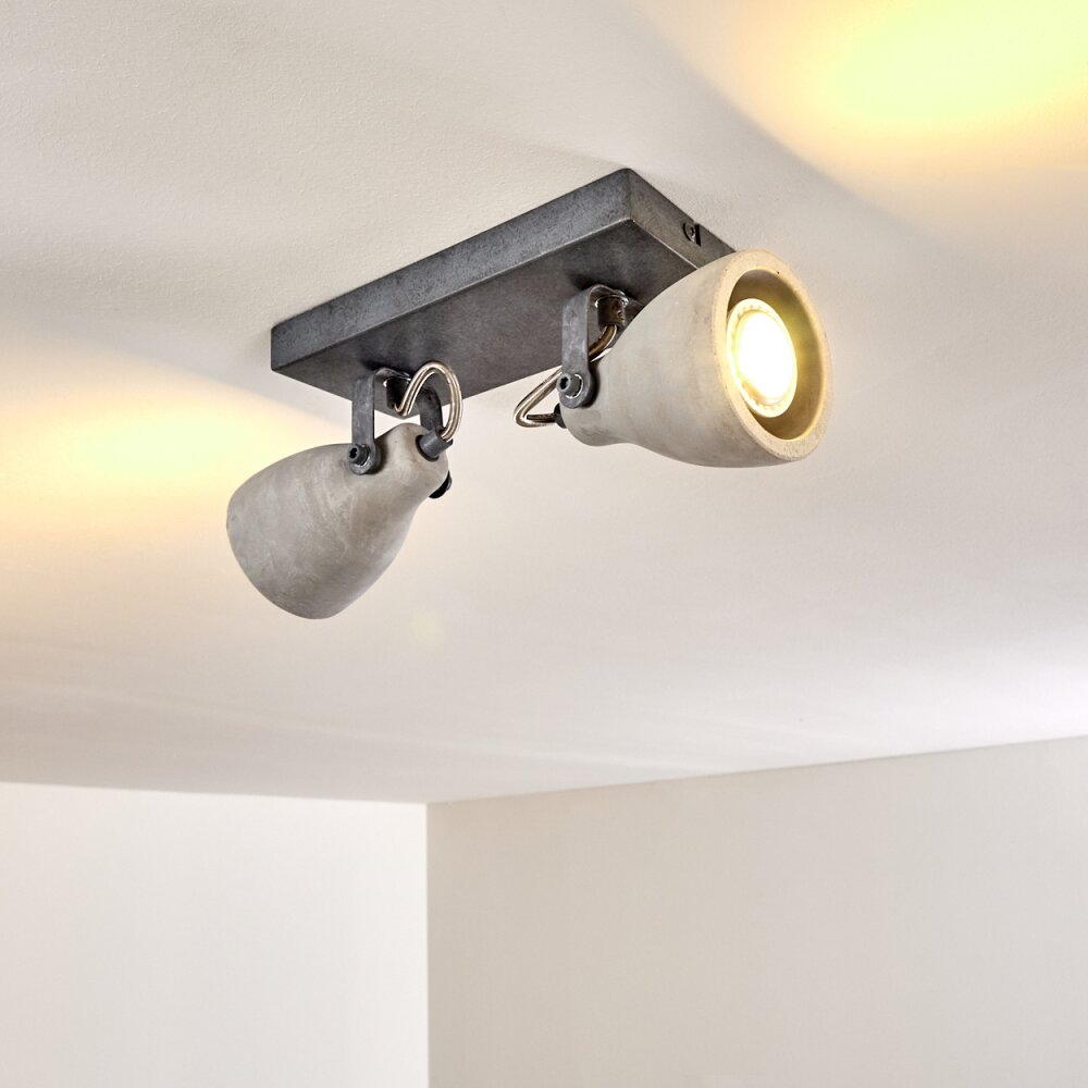 Lomma Ceiling Light grey, 2-light sources