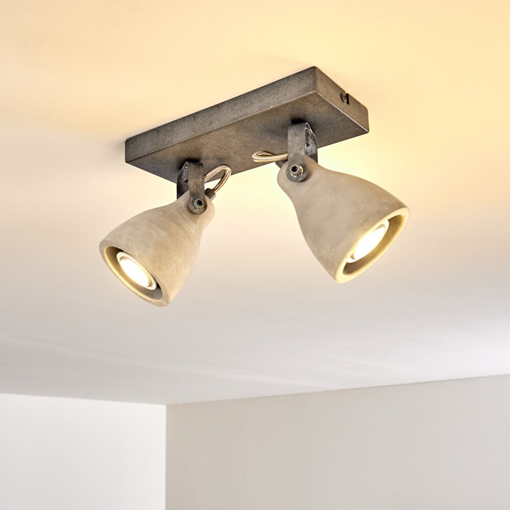 Lomma Ceiling Light grey, 2-light sources