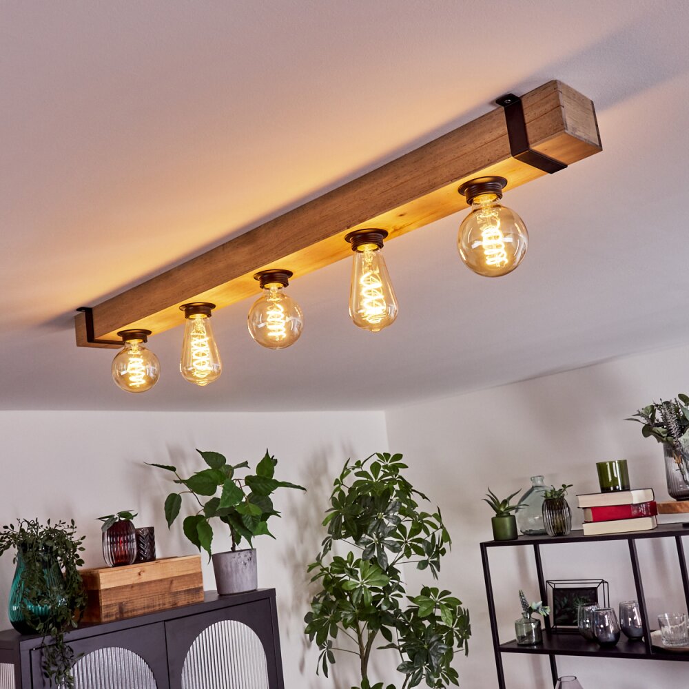 Montgomery Ceiling Light Ecru, black, 5-light sources