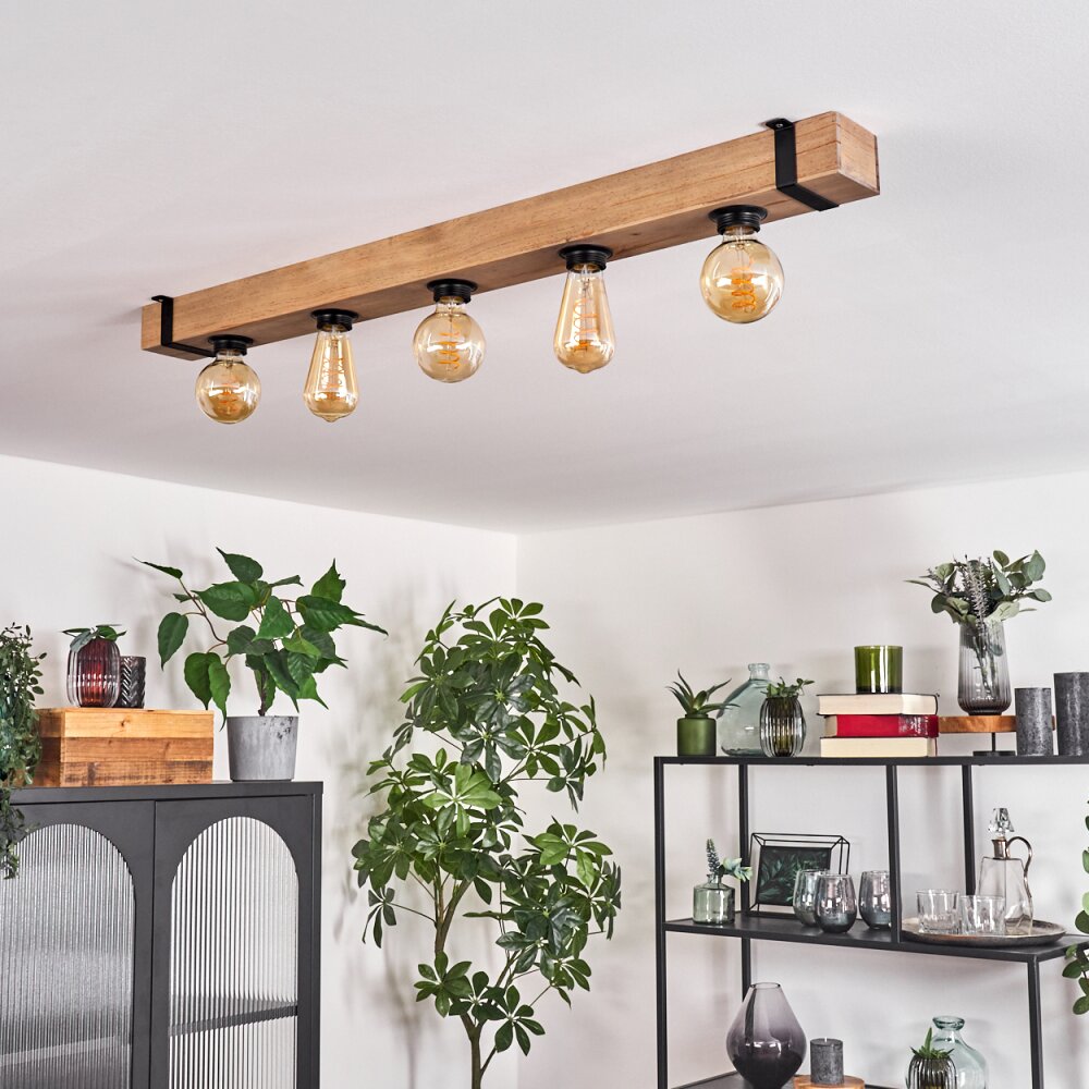 Montgomery Ceiling Light Ecru, black, 5-light sources