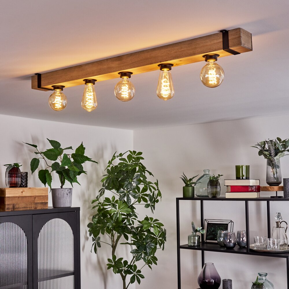 Montgomery Ceiling Light Ecru, black, 5-light sources