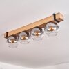 Montgomery Ceiling Light glass 15cm Ecru, black, 4-light sources