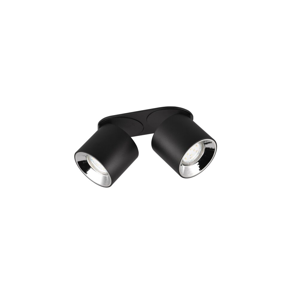Trio GUAYANA ceiling light black, 2-light sources