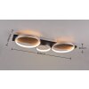 Trio MEDERA Ceiling Light LED black, titanium, 1-light source