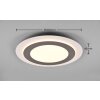 Trio MORGAN Ceiling Light LED matt nickel, 1-light source, Remote control