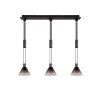 Trio STANLEY Pendant Light black, 3-light sources