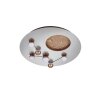 Trio ZODIAC Ceiling Light LED brushed aluminium, gold, 1-light source