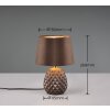 Reality ARIANA Table lamp brown, 1-light source