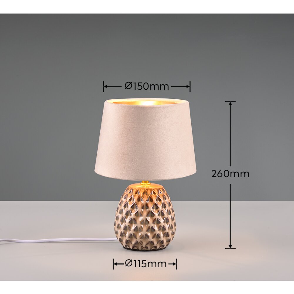 Reality ARIANA Table lamp beige, 1-light source