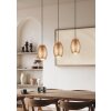 Reality BIDAR Pendant Light brown, Ecru, 3-light sources