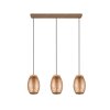 Reality BIDAR Pendant Light brown, Ecru, 3-light sources