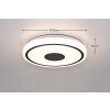 Reality BUNDA Ceiling Light LED black, 1-light source