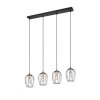 Reality GRID Pendant Light black, 4-light sources