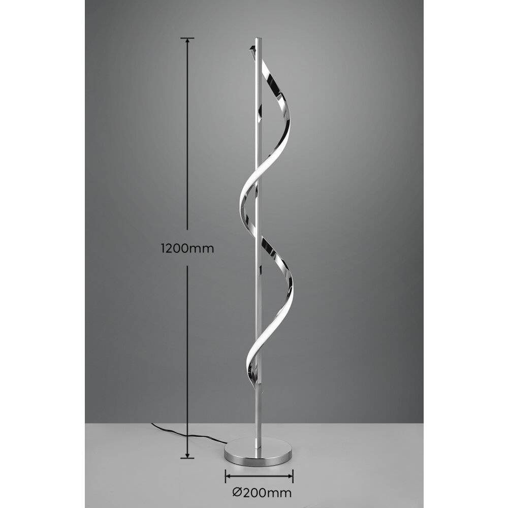 Reality ISABEL Floor Lamp LED chrome, 1-light source