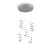 Reality LAOLA Pendant Light LED chrome, 5-light sources