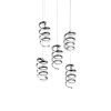 Reality LAOLA Pendant Light LED chrome, 5-light sources