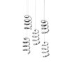 Reality LAOLA Pendant Light LED chrome, 5-light sources