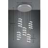 Reality LAOLA Pendant Light LED chrome, 5-light sources