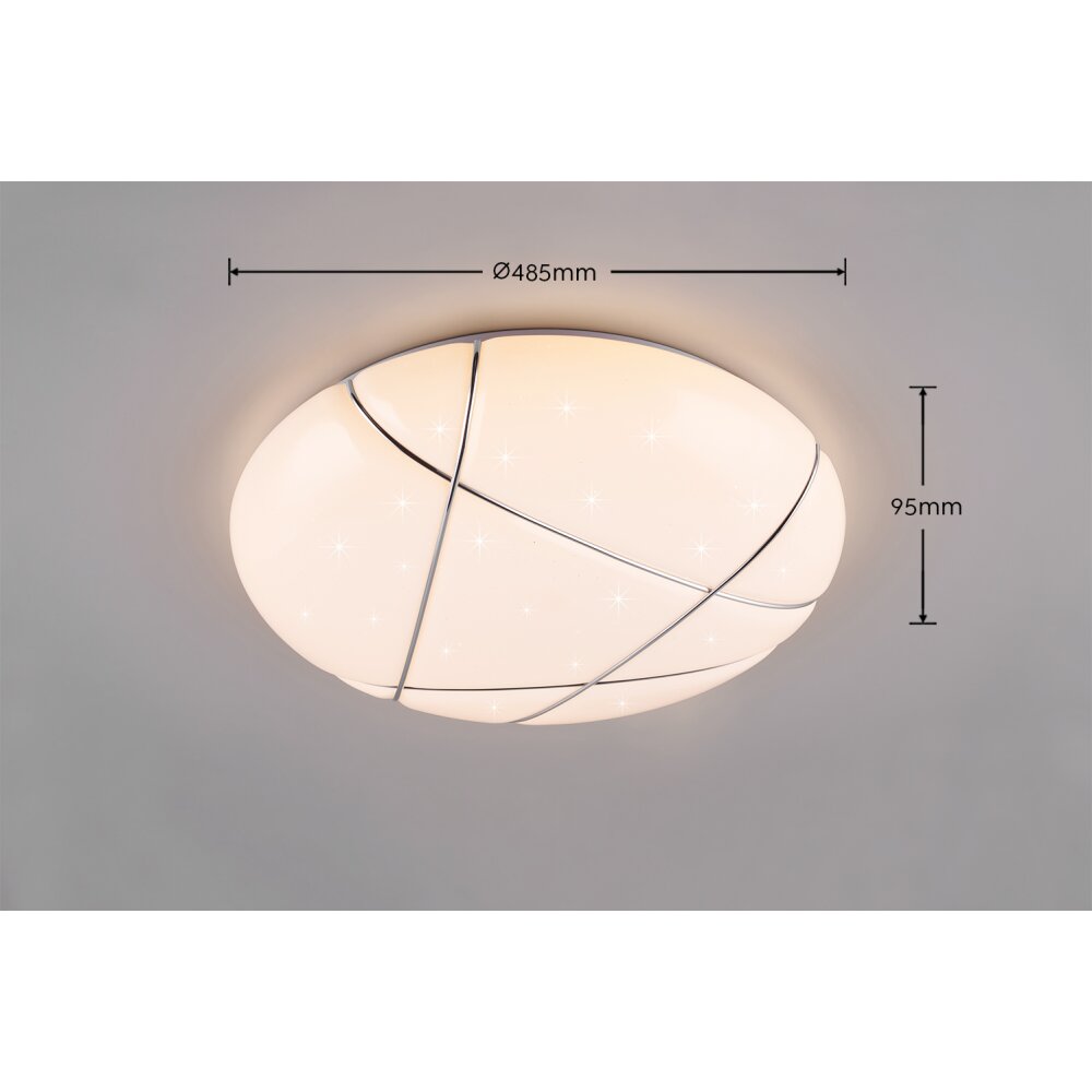 Reality TIBOR Ceiling Light LED white, 1-light source, Remote control