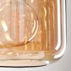 LAUDEN Pendant Light - glass Amber, 4-light sources