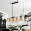 LAUDEN Pendant Light - glass Amber, 4-light sources