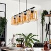 LAUDEN Pendant Light - glass Amber, 4-light sources