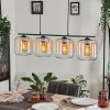 LAUDEN Pendant Light - glass Amber, clear, 4-light sources