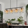 LAUDEN Pendant Light - glass Amber, clear, 4-light sources