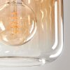 LAUDEN Pendant Light - glass Amber, clear, 4-light sources